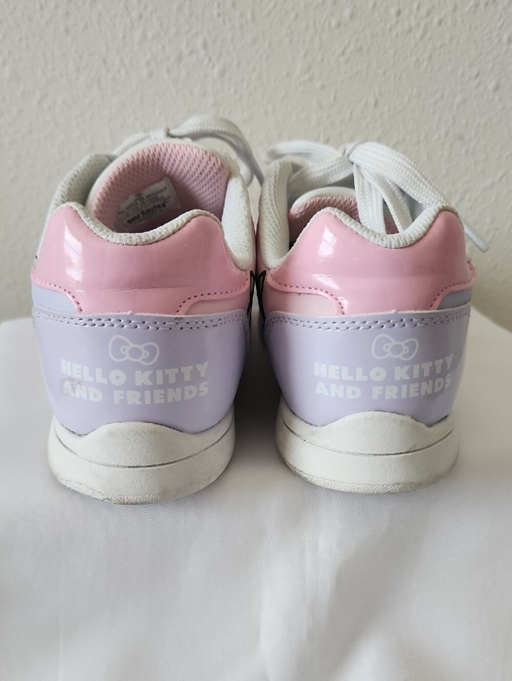 Hello Kitty Kids' Low-Top Sneakers in Pink and Lavender - Picture 3 of 5